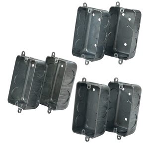 กล่องรวมสายไฟเหล็กชุบสังกะสีทรงสี่เหลี่ยมแบบช่องเดียวพร้อมหูเกี่ยวภายนอก - Product Image 3