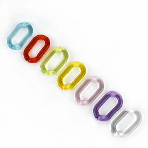 Grande chaîne en résine de style moderne, mélange de couleurs, punk, creuse, grosse et longue, décoration murale artisanale de haute qualité - Product Image 2