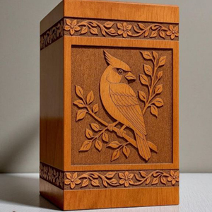 Custom Engraved Wooden Urn for Ashes – Personalized Memorial Keepsake urn Memorial Keepsake by AYAANS - Product Image 6