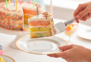 Luxury <b>Mirror</b> Polished Stainless Steel Cake Server Set <b>With</b> <b>Crystal</b> Handle Elegant Flatware For Home Kitchen And Restaurant - Product Image 6