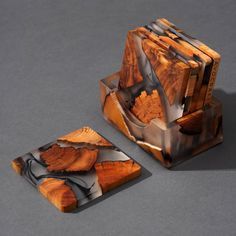 Rectangular Stone Coasters With Natural Marbled Pattern Non Slip Mats For Table Decoration Modern Design Mats & <b>Pads</b> Coaster - Product Image 1