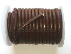 Black <b>Stitched</b> Leather Cords Jewelry Cord Bag Handle <b>Accessory</b> Jewelry Making Components - Product Image 5