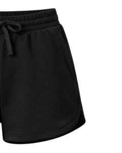 Custom Black Women Sweat Shorts Cotton Fleece Elastic Waist <b>Drawstring</b> Gym Casual Summer Shorts OEM Manufacturer Supplier - Product Image 4