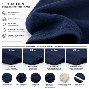 T-shirt à manches courtes pour homme Elementa, bleu marine, col rond, coupe classique, jersey de coton, décontracté, respirant, logo imprimé sur le devant - Product Image 4
