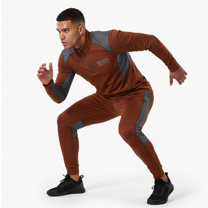 Ensemble de survêtements unisexe légers imprimés 2-en-1 en polaire thermique haute performance pour l'été, coupe-vent, pour la course et l'entraînement en salle de sport - Product Image 4