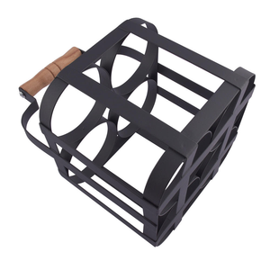 Porte-bouteilles en métal, support à vin, rangement pour bouteilles de lait, pour pique-nique, comptoir, fête, banquet - Product Image 4