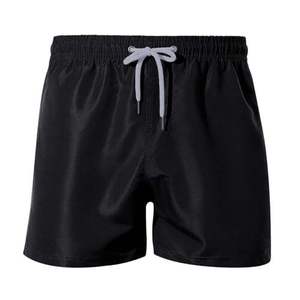 Pantalones Cortos de Hombre al por Mayor, Ecológicos, Transpirables, Antiarrugas, de Poliéster, Cintura Media, con Cordón Ajustable y Bolsillos, Lisos - Product Image 4