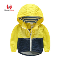 Chaqueta Cortavientos Ligera para Niños, con Capucha, Impermeable, para Primavera y Otoño, Plegable, Informal, con Cierre, para Niños y Niñas