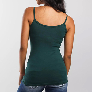 เสื้อกล้ามรัดรูปทรง Racerback สำหรับผู้หญิง คอกลม แขนกุด เหมาะสำหรับออกกำลังกาย โยคะ แห้งเร็ว ชุดออกกำลังกาย - Product Image 2