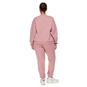 Sudadera holgada de algodón orgánico para mujer, Jersey de punto de felpa francesa de 330GSM, cuello redondo, talla grande, personalizado, OEM, 100% - Product Image 6