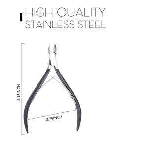 Coupe-ongles compact et durable en acier inoxydable avec une large ouverture de mâchoire pour une coupe professionnelle des ongles, manucure et pédicure - Product Image 3