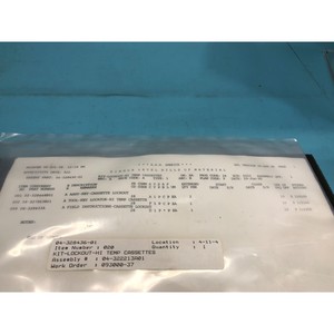 ชุดอุปกรณ์ล็อคเอาท์สำหรับอุณหภูมิสูง ASM 04-328436-01 สำหรับตลับคาสเซ็ต - อุปกรณ์และอะไหล่เซมิคอนดักเตอร์ระดับโลกที่เชื่อถือได้ - Product Image 4