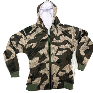 เสื้อฮู้ดถักลายพรางผ้าฝ้ายแท้ 100% สำหรับผู้ชายและผู้หญิง เสื้อกันหนาวแบบสวมหัว สตรีทแวร์ลำลอง สั่งทำได้ - Product Image 6