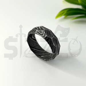 Hot Selling Handmade Damascus Steel <b>Ring</b> for Men Women Wedding Band Fashion Party <b>Ring</b> Custom Latest Design OEM Supplier - Product Image 4