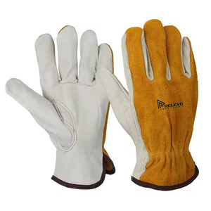 Guantes de cuero y tela para uso diario, equipo de motocross, ciclismo, correr, guantes transparentes de silicona de dedo completo para hombre, al mejor precio - Product Image 2