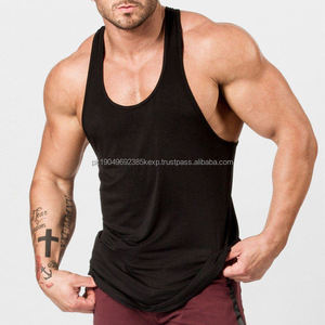 Débardeur Homme Personnalisé 100% Coton Coupe Musclée Style Vintage Côtelé Gym Entraînement Streetwear T-Shirt Sans Manches de Haute Qualité - Product Image 6