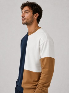 เสื้อสเวตเชิ้ตผู้ชายผ้าฝ้าย 100% ระบายอากาศได้ดี สไตล์สตรีทแวร์ - สีพื้นและขนาดต่างๆ ปรับแต่งได้ เป็นมิตรกับสิ่งแวดล้อม พร้อมปักโลโก้ตามสั่ง - Product Image 2
