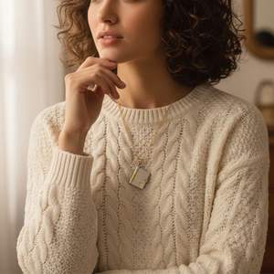 18K Gold Plated Stainless Steel Classic Link Chain <b>Book</b> Locket <b>Necklace</b> Photo Memory Pendant Private Label - Product Image 5