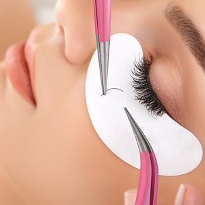 Juego de Pinzas para Extensión de Pestañas de Acero Inoxidable de Alta Calidad, Pinzas Rectas, Curvas y con Punta Inclinada para Uso Estético - Product Image 6