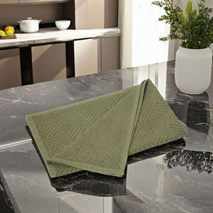 Serviettes de cuisine en coton tissé 100% à haute absorption d'eau, jacquard uni, taille et design personnalisés, fabricant indien - Product Image 1