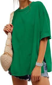 <b>Feather</b> Decorated 180g Velvet Knitted Polyester/Cotton Classic Touch Loose <b>Top</b> Women's Eco-Friendly Casual Solid O-Neck T-Shirt - Product Image 2