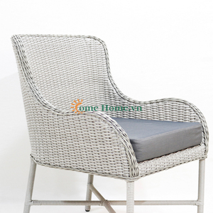 Fauteuil d'extérieur en plastique et aluminium de qualité supérieure, résistant aux intempéries, pour café - Chaise de bistrot minimaliste et moderne - Product Image 4