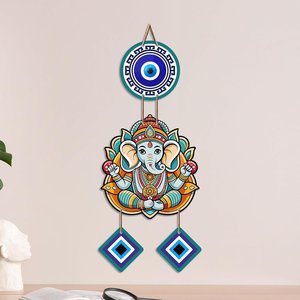 Décoration murale en MDF Shri Ganesh pour la protection contre le mauvais œil, pour l'entrée de la maison - Product Image 3