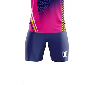 Uniformes de football personnalisés de haute qualité, respirants, à manches courtes, en tissu 100% polyester, imprimés, pas chers - Product Image 6