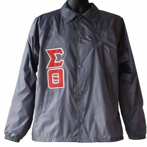 Sigma Gamma Rho Sorority Embroidery Women Coaches Jacket | SGRho Sorority Embroidered Ladies Custom Made Coaches Line Jackets - Product Image 4