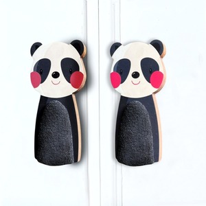 Nuevas Tiradores de Cajón de Madera de Acacia para Niños, Forma de Panda, Tiradores Decorativos de Alta Calidad para Muebles de Madera - Product Image 3