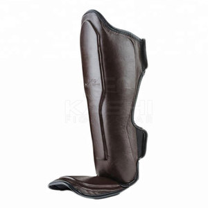Protège-tibias confortables en cuir PU pour l'entraînement de boxe, légers, antidérapants, flexibles, résistants aux chocs, avec sangles réglables - Product Image 4