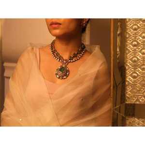 Handmade <b>Long</b> <b>Necklace</b> And Earrings Set Designed For Parties Weddings Engagements And Anniversaries Bulk Gift Jewellery - Product Image 4