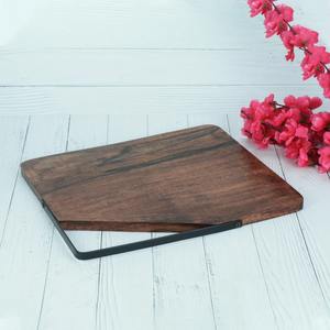 Tabla de cortar de madera de nuevo diseño, color marrón. - Product Image 3