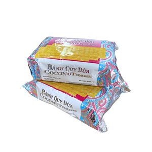 Delicious Coconut Crackers 160g Crunchy Rectangle <b>Biscuits</b> Baked Snack Factory Direct ODM - Product Image 6
