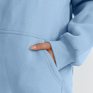 Conjunto Deportivo de Dos Piezas Reversible para Mujer, Resistente al Viento, para Invierno, de Poliéster/Algodón de Alta Elasticidad, Estilo Hip-Hop - Product Image 6