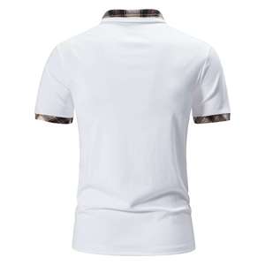 Regular Fit Custom Embroidery Logo Polyester Cotton Polo T Shirt Company Uniform Short Sleeve Polo Shirts <b>Men's</b> Polo Shirts - Product Image 2