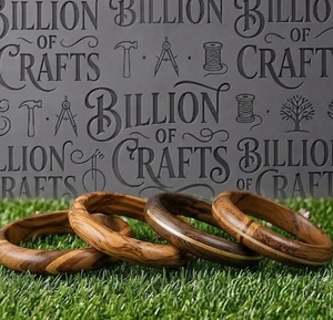 Bracelet en bois fait main, bracelet ethnique en bois, bracelet vintage unisexe, bijoux artisanaux naturels, lot de 3 - Product Image 4
