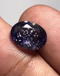 Iolite naturelle en vrac, pierre de soleil, iolite bleue pour la fabrication de bijoux. - Product Image 1
