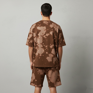 OEM/ODM 100% Cotton Custom Silk Screen Printed Logo Men's baggy Fit Drop Shoulder Breathable Eco-Friendly men's <b>2</b> <b>piece</b> <b>set</b> - Product Image 2