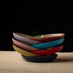 Platos y platos de bambú vietnamitas auténticos para una cena ecológica - Product Image 6