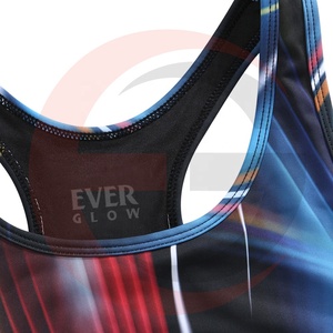 Soutien-gorge personnalisé à Sublimation pour femmes, conception Unique, haut de Sport, vêtement de Fitness, respirant, - Product Image 5