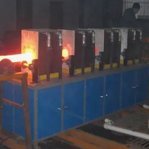 Hongteng Induction Heating Machine Billet Reheating Furnace Forging Reheat Machine 300KW Fast Speed CE Certificated