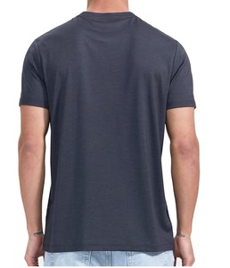 T-shirt pour homme en laine mérinos 100% de haute qualité, vêtements de sport d'été personnalisés, respirant, col rond, streetwear, séchage rapide, écologique - Product Image 4
