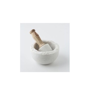 Juego de Mortero y Pilón de Mármol Natural Premium, Herramienta de Cocina Resistente para Moler Especias, Hierbas y Ajo - Product Image 6