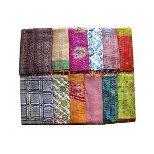 Elegante bufanda de seda Kantha, chal de seda bordado a mano, accesorio de moda tradicional para bodas, fiestas y uso festivo. - Product Image 4