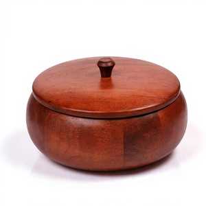หม้อไฟไม้กระถินเทศธรรมชาติสำหรับเสิร์ฟซุปและอาหารตุ๋น - Product Image 1