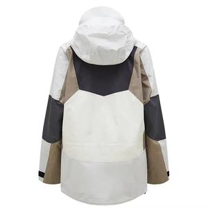 Veste coupe-vent à capuche bicolore pour homme, légère, coupe-vent, logo personnalisable sur le devant, veste d'extérieur - Product Image 2