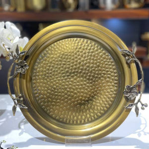 Bandeja Decorativa Rectangular de Madera con Diseño Impreso en Blanco y Dorado, Novedad de Diseño, Vajilla al por Mayor - Product Image 6