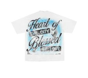 Sudadera de algodón de 300 g/m² para hombre, personalizada por el fabricante, de doble capa, con estampado serigrafiado, efecto desgastado, tejido gofrado y pedrería, talla grande. - Product Image 5