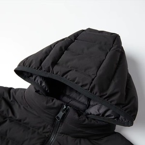 Men's New Fashion Brand Winter Quilted Jacket Thick Down Cotton <b>Coat</b> with Stand Collar <b>Long</b> Fleece Casual Style Plain Dyed - Product Image 3